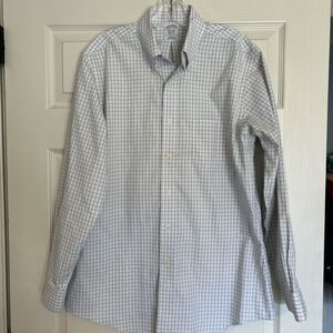 Brooks Brothers Shirt Non Iron Button Up Plaid Men's Long Sleeve 15.5/33